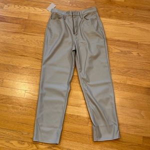 NWT The Perfect Vintage Straight Leather Pant